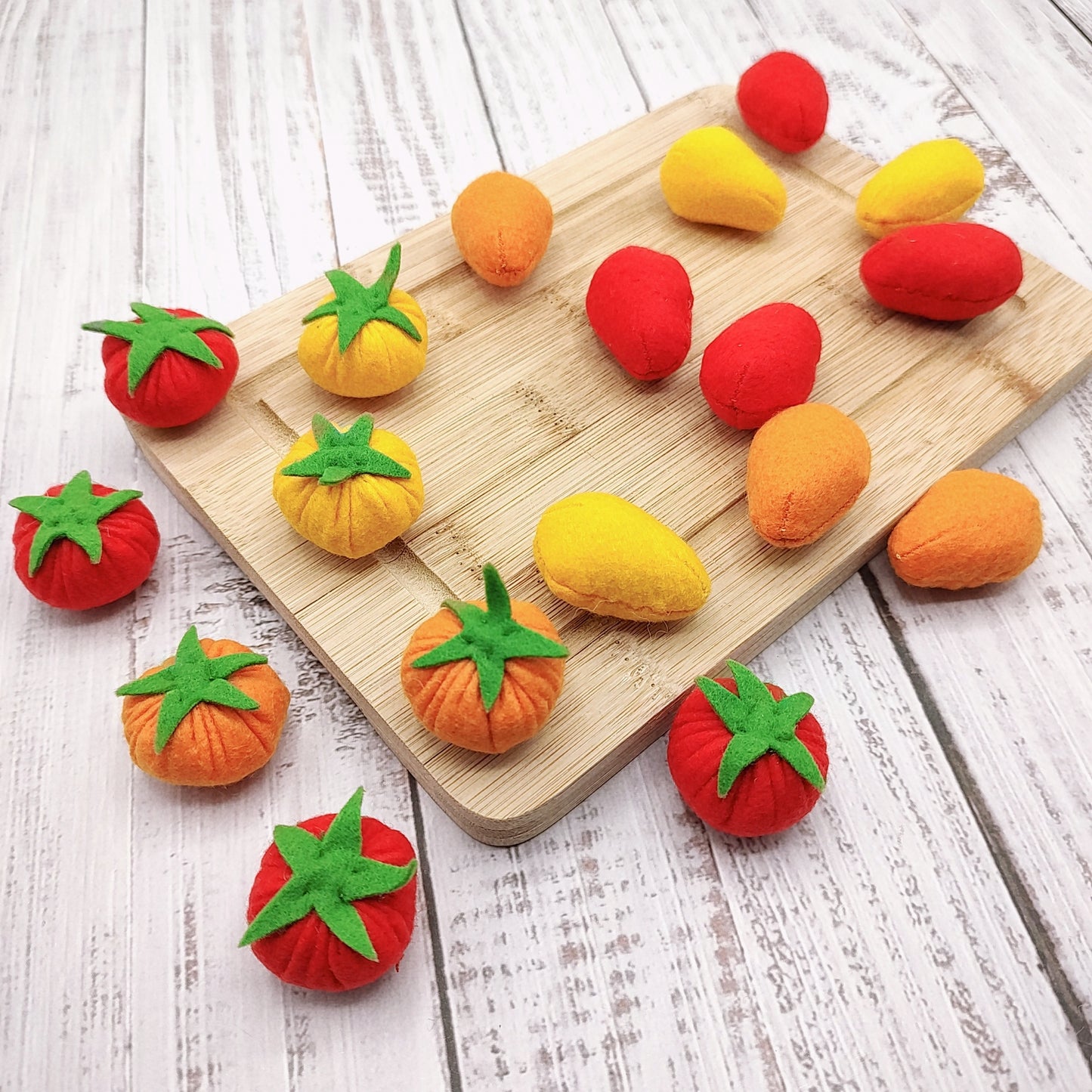 Tomatoes cherry felt play food vegetable