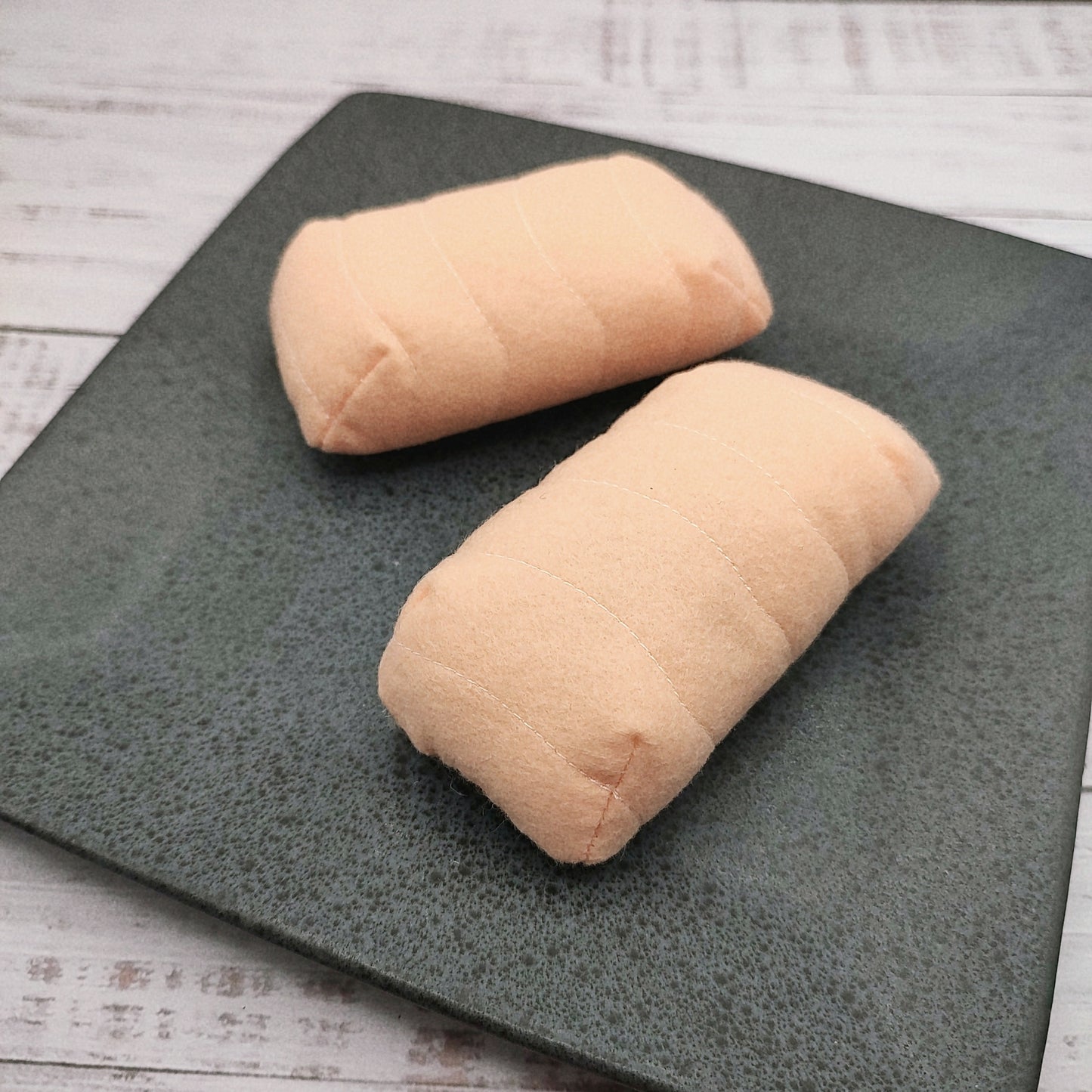 salmon fillet, tuna steak, cod fish play food (felt food, pretend play kids kitchen, plush toy)