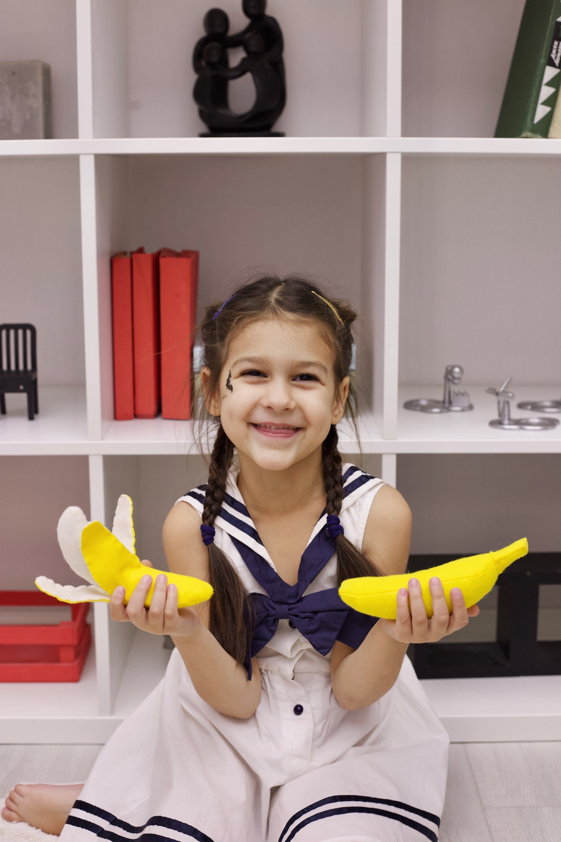 Kids cooking toy plush banana food