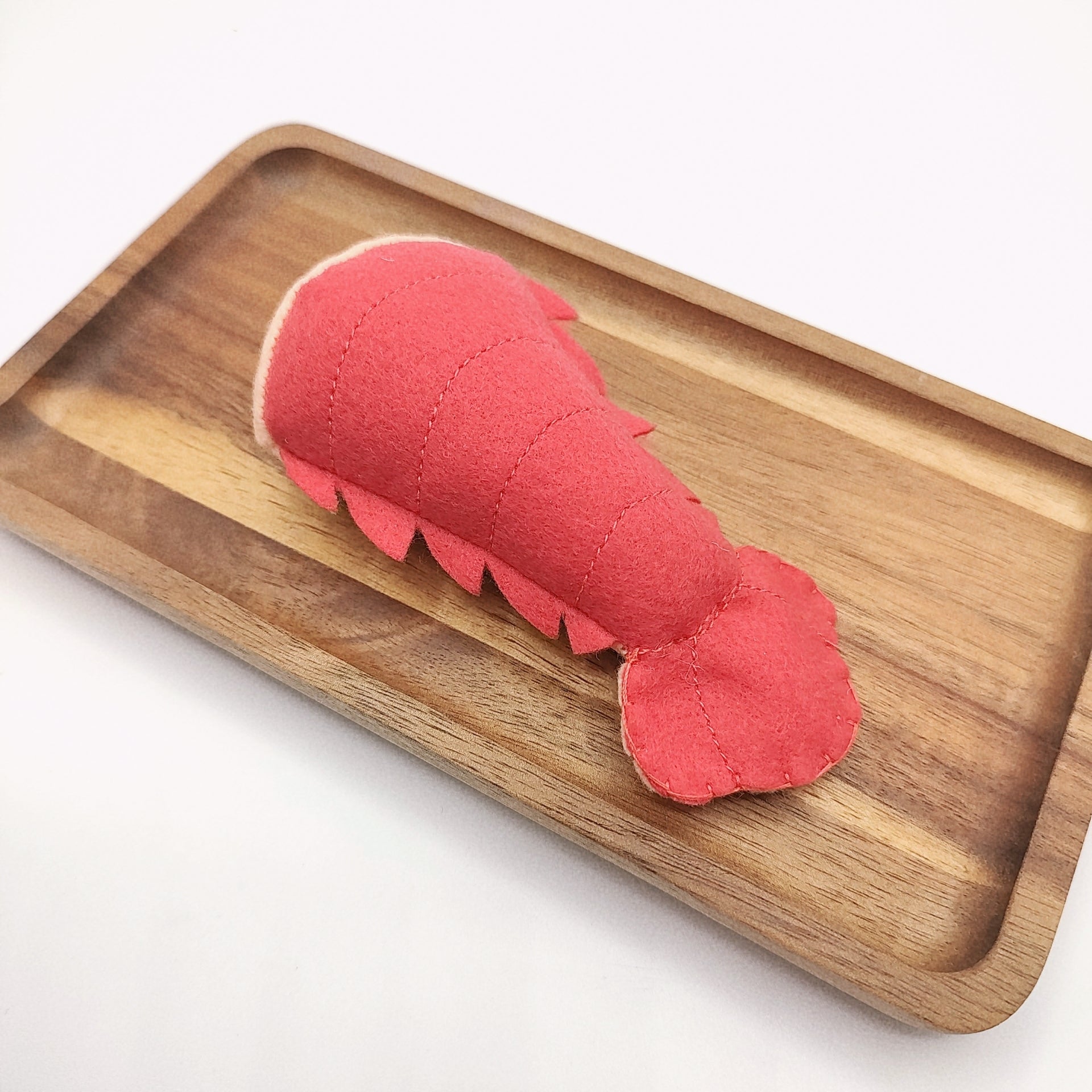 Pretend play seafood felt lobster tail toy