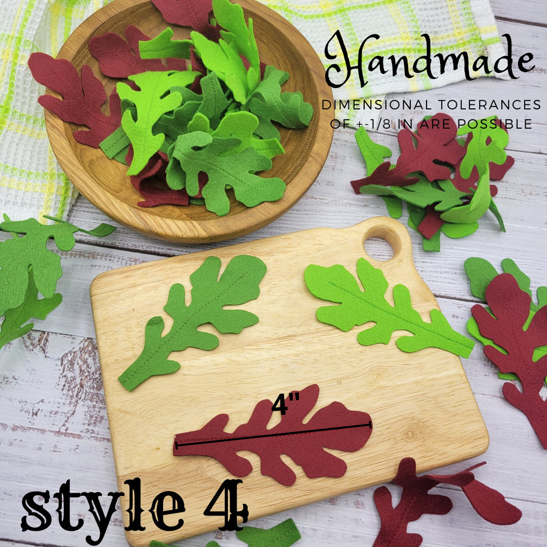 Wooden cutting board with red and green salad plush food toy on a wooden surface.