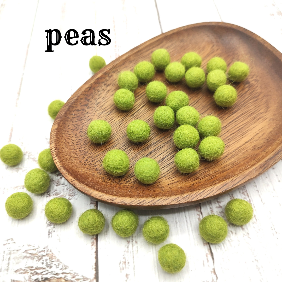 Snap peas felt play food vegetable