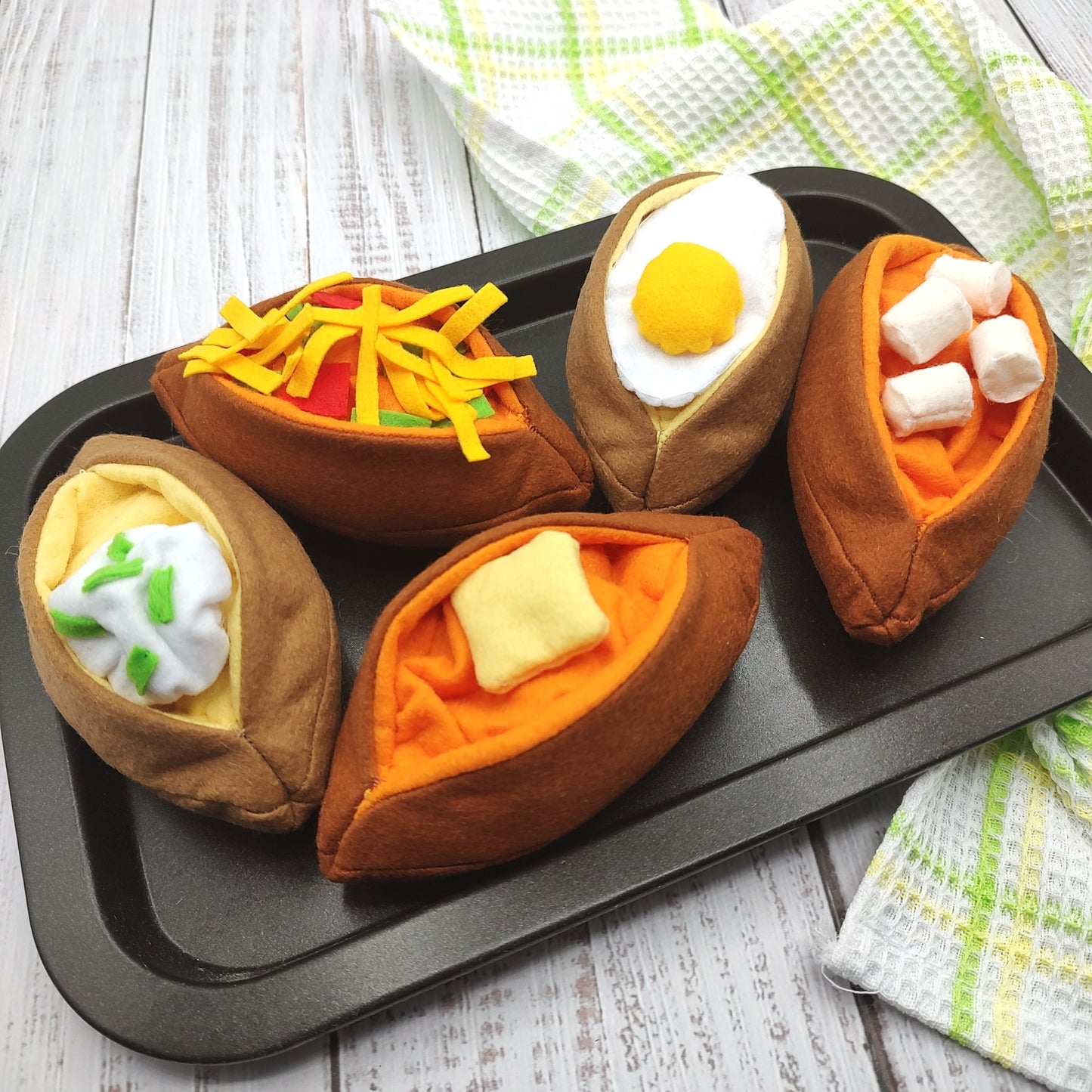 Baked swet potato play food