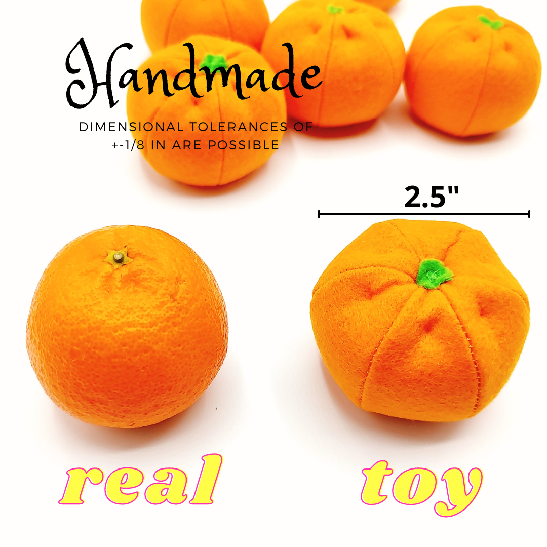 Mandarin /  Tangerine orange citrus felt fruit