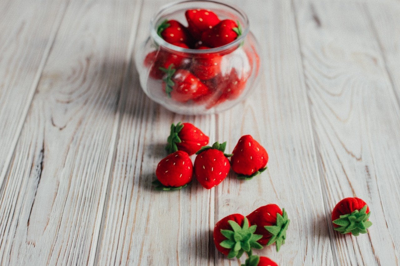 Strawberry felt berries