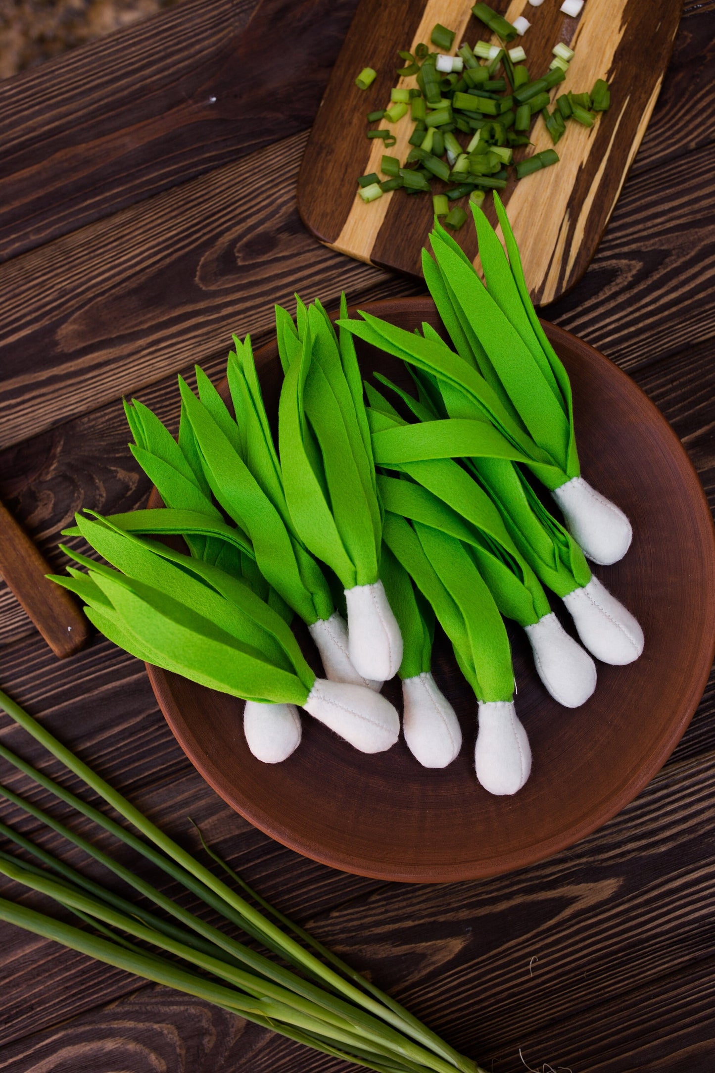 Green onion play food