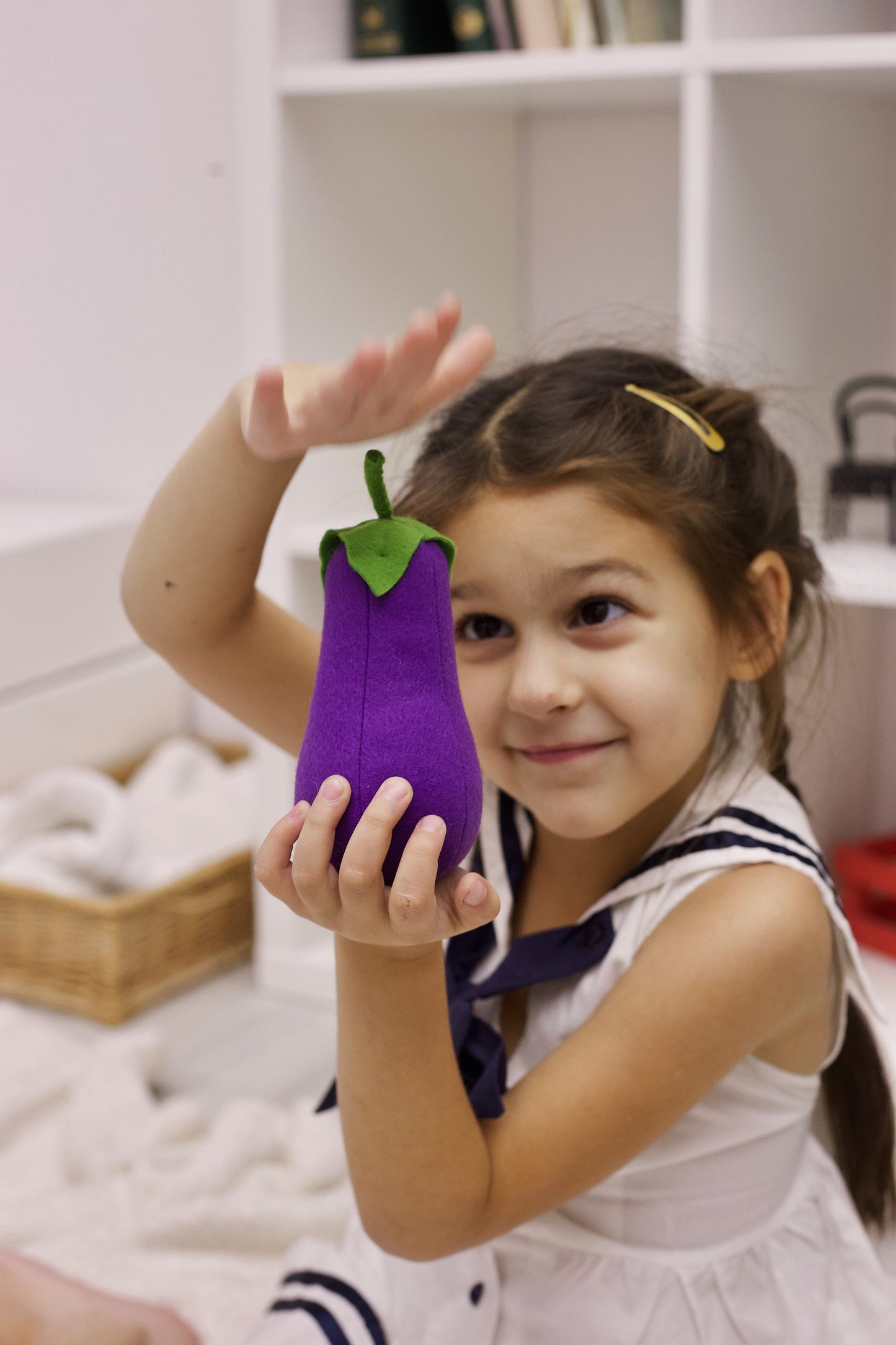 Eggplant felt vegetables