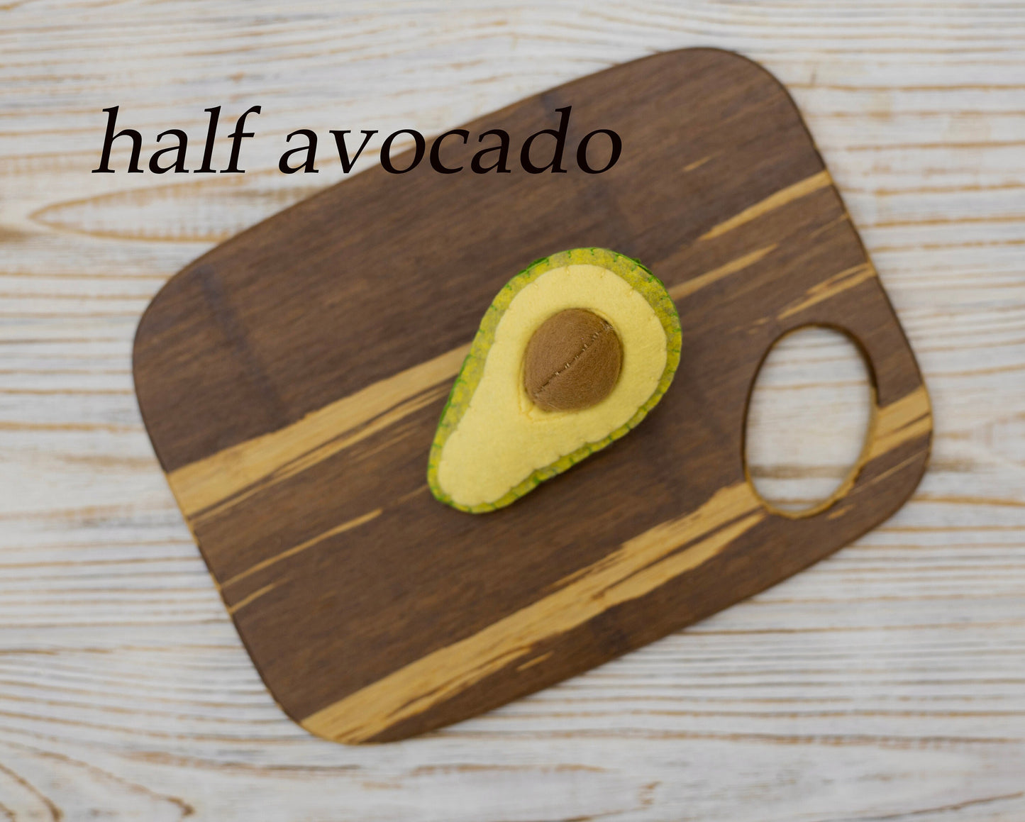 Avocado felt fruits